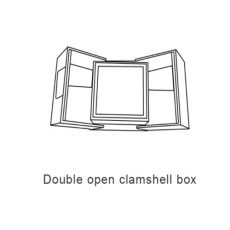 Double Open Clamshell Box