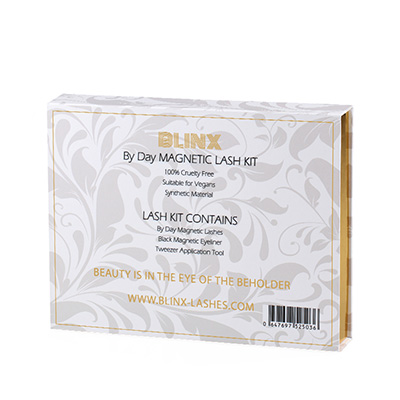 Eyelash Packaging Rigid Cardboard Magnetic Clamshell Box