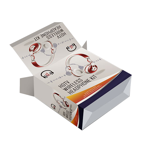 Full Flap Auto Bottom Lock boxes for headphone