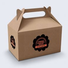 Soft color cake gift box with delicate printed patterns for gifting | Hug Packaging