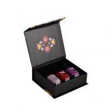 Custom Printed Luxury Nail Polish 3 Bottles Packaging Cardboard Magnetic Gift Box With Flip Lid