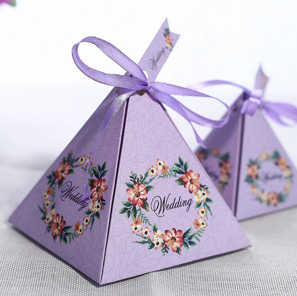Pyramid Style Box Custom Packaging Pyramid Style Boxes for Chocolate Sweetie - HugPak ...