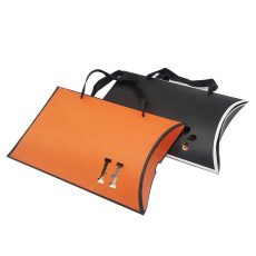 Custom Made Luxury Creative Garment Packaging Pillow Boxes With Handle