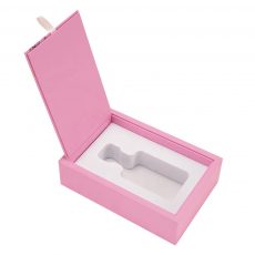 Custom Pink Cardboard Book Shaped Box For Perfume Packaging
