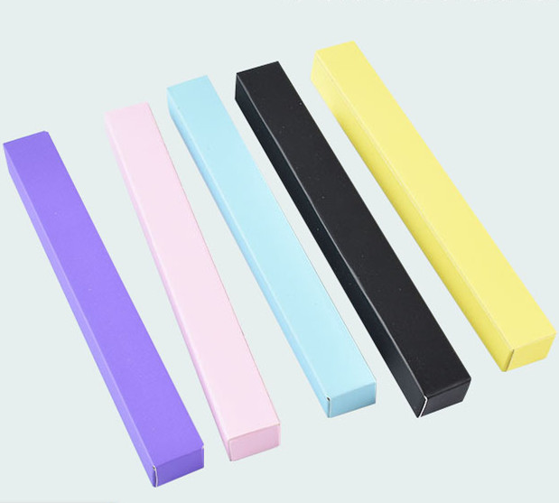 Rectangular color cardboard folding packaging box Eyeliner packaging box