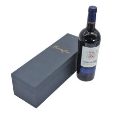 Rigid Cardboard Flip Lid Gift Box With Foam Insert Packaging For Wine