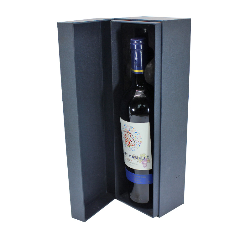 Flip Lid Gift Box With Foam Insert Packaging For Wine