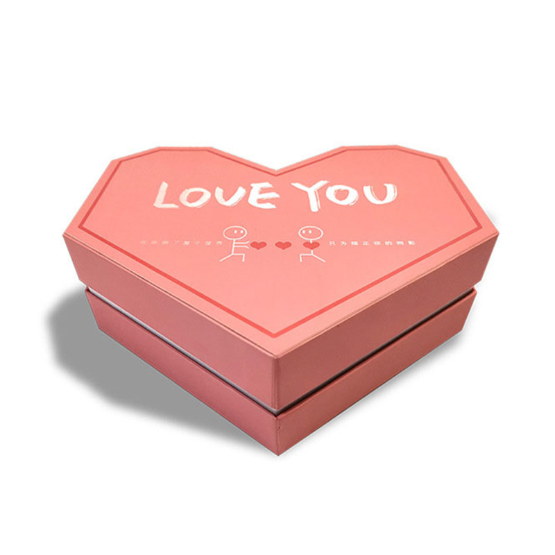 Custom Heart-shaped Jewelry Necklace Pendant Ring Earring Packaging Gift Box