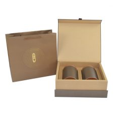 Rigid Cardboard Flip Lid Tea Cup Packaging Gift Box