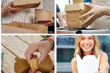 Small divided cake box for mini cakes, mousse and dessert slices | Hug Packaging