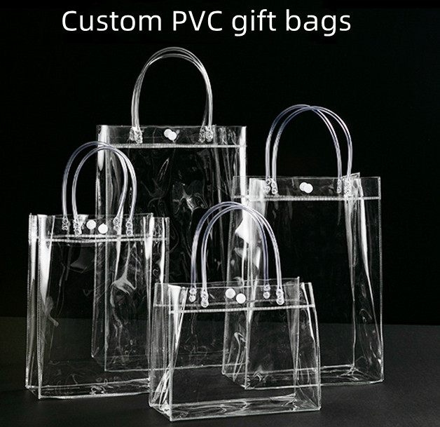 PET handle bag with hanging hole and custom printing for store display | Hug Packaging