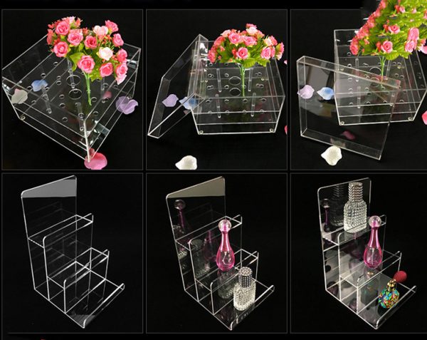 Tabletop transparent storage display box acrylic display shelf