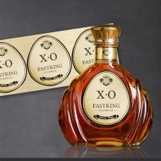 Red wine label sticker