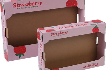 Strawberry Fruit Packaging Boxes | Corrugated Fruit Gift Boxes | Custom Fresh Fruit Packaging | Hug Packaging